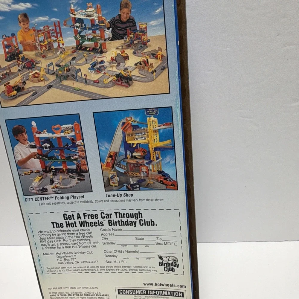 1998 HOT WHEELS 50'S CRUISERS SERIES 5-CAR‎ GIFT PACK-NIB-/-BIRD, CHEVY  #21076
